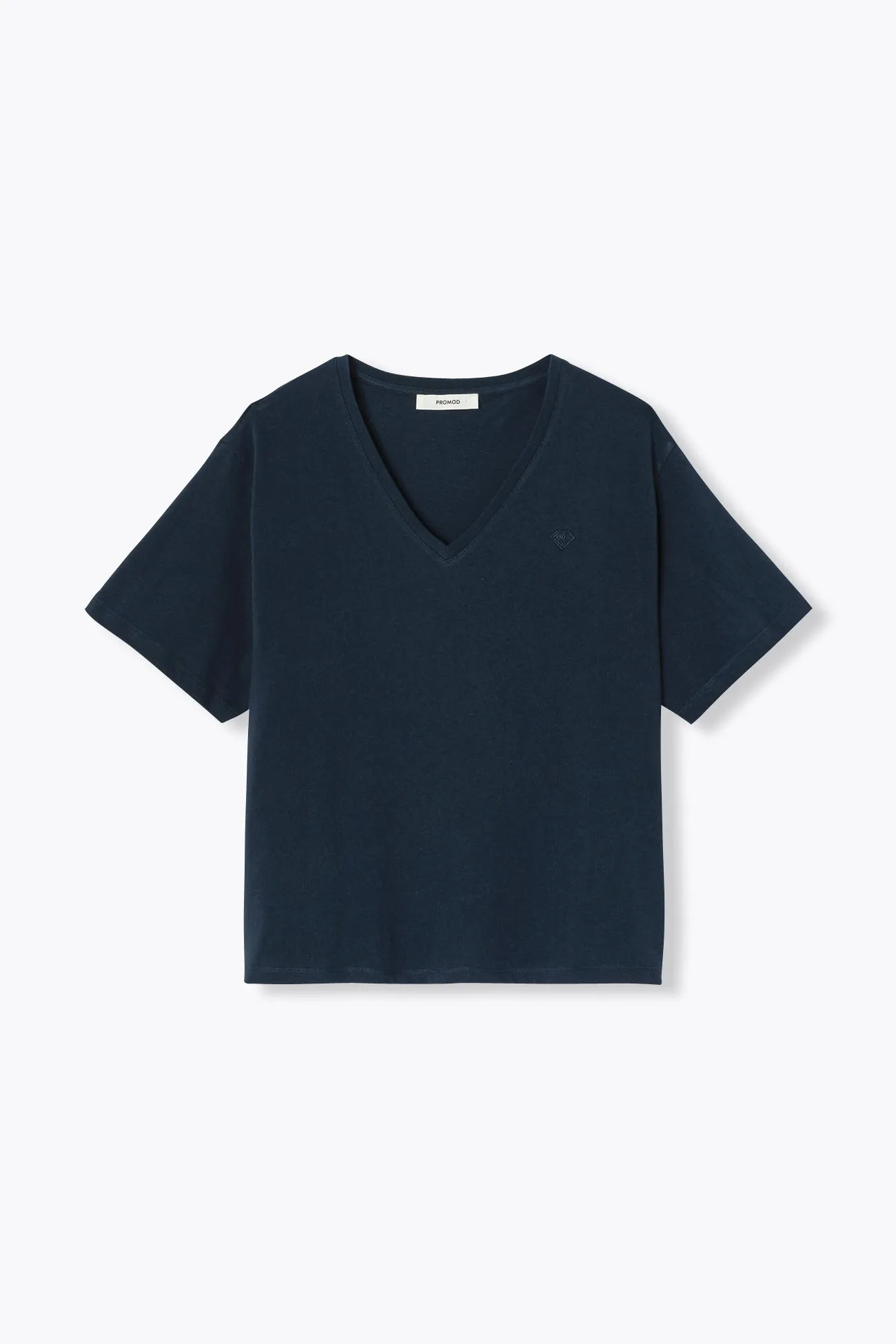 T-shirt basique col V Femme
