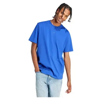 ADIDAS TEE SHIRT GRANDE LONGUEUR Bleu — photo 1