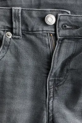 Flared Low Jeans - Gris denim — photo 3