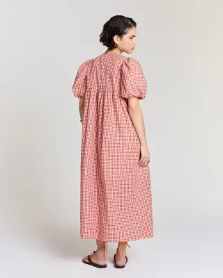 Robe Lavanda vichy jaune et rouge — photo 5