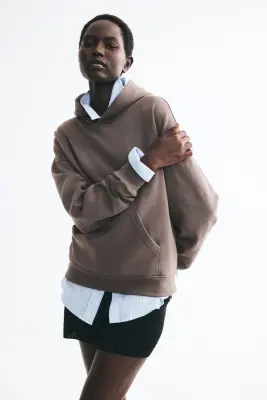 Hoodie - Taupe foncé — photo 1
