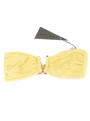 Bikini bandeau culotte ficelle jaune PUERTO VIEJO et FORMENTERA NEUF Px boutique 215€ Taille 36 — photo 4