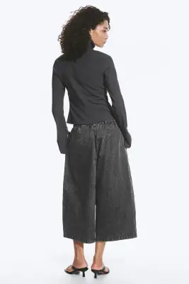 Chemise boutonnée à manches longues - Gris foncé chiné — photo 4