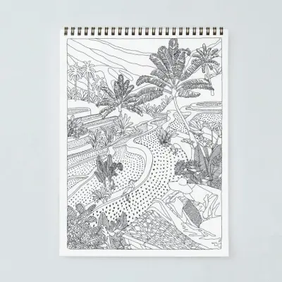 Carnet de coloriage pour adultes Cactus & Plants — photo 5