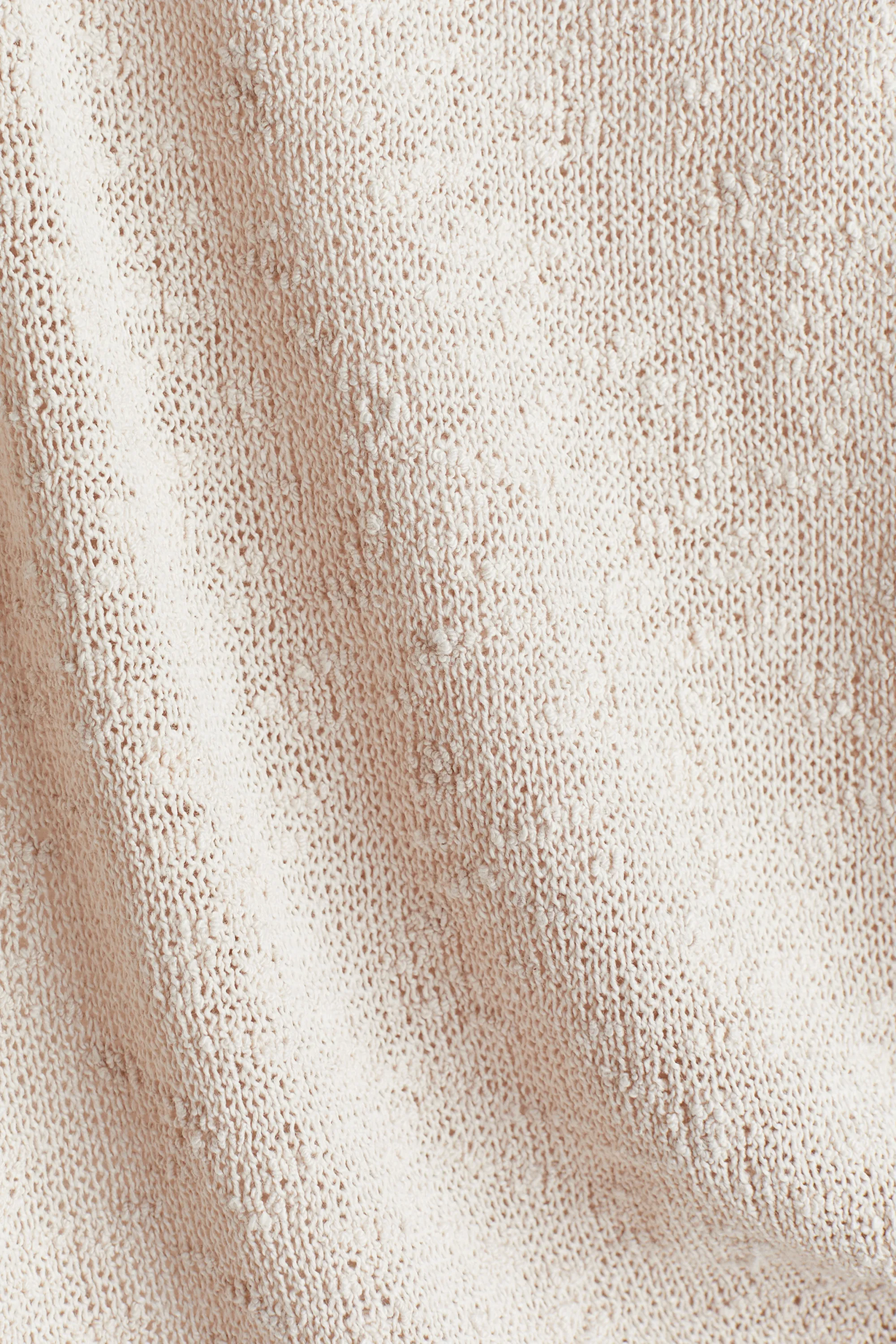 Débardeur en maille texturée - Beige clair