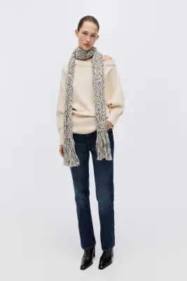 Pull asymétrique - Jaune clair — photo 3
