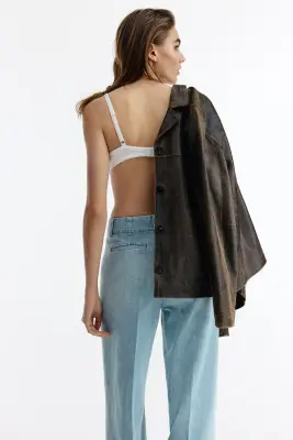Straight High Jeans - Bleu denim clair — photo 4