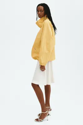 Veste oversize en nylon - Jaune — photo 3