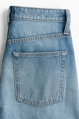 Wide High Waist Jeans - Bleu denim — photo 5