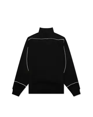 BXR Piped Quarter Zip Sweater Black — photo 2