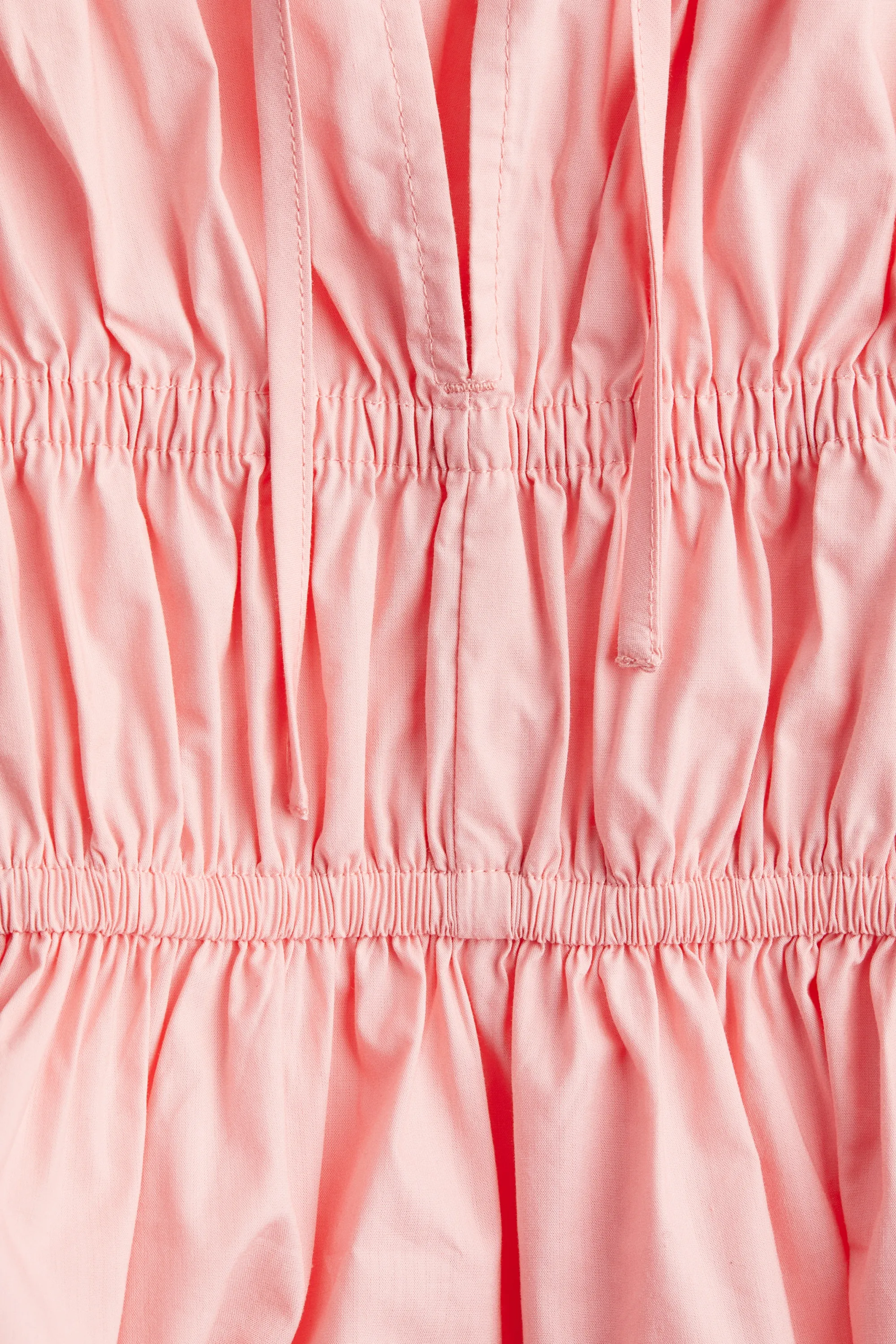Blouse à manches bouffantes en popeline - Rose clair