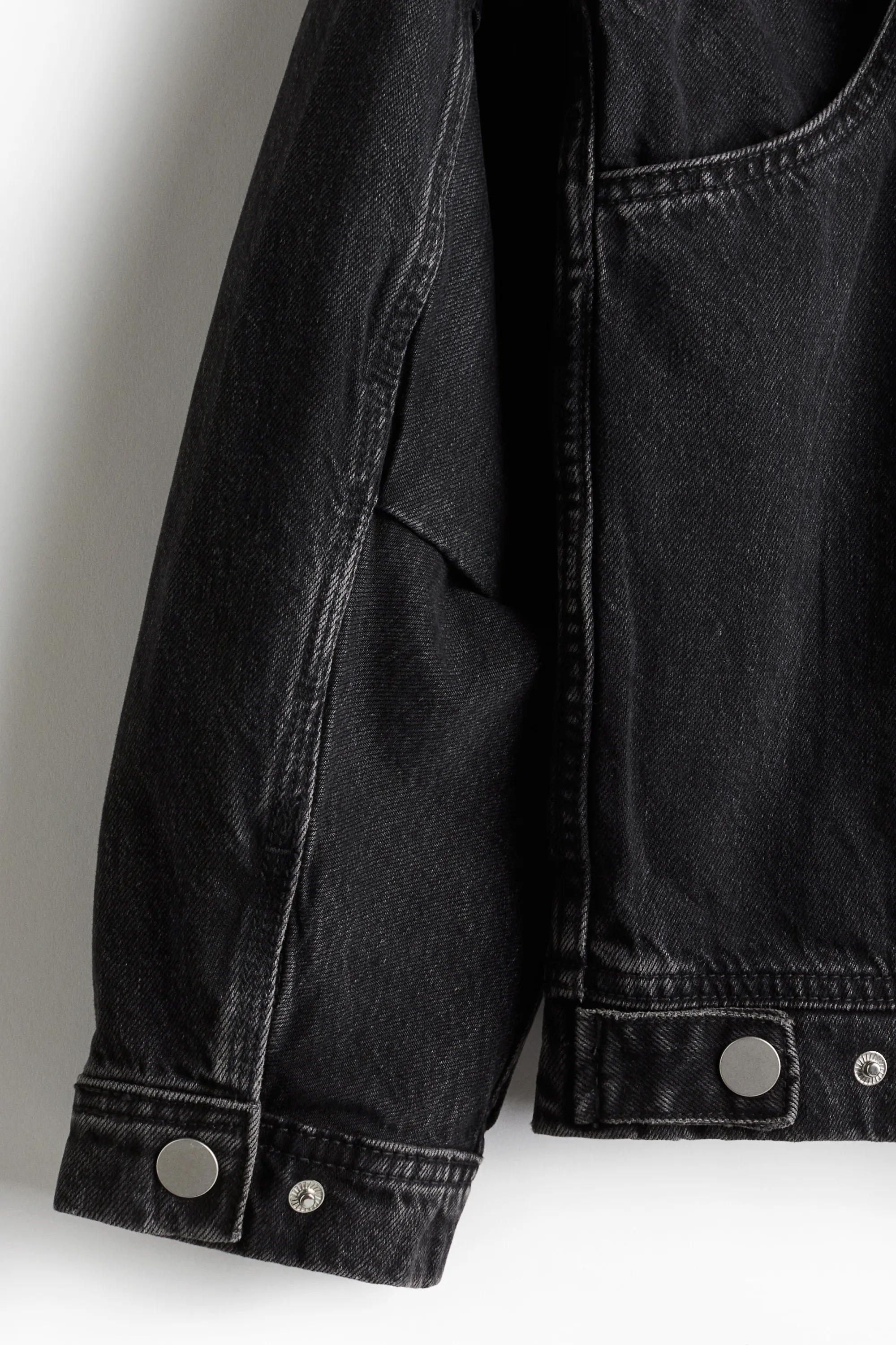 Veste utility wear Loose Fit - Noir denim