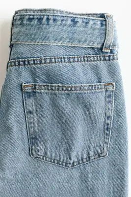 Barrel High Waist Jeans - Bleu denim clair — photo 5