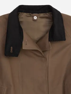 Veste en coton décontractée - Taupe foncé — photo 2
