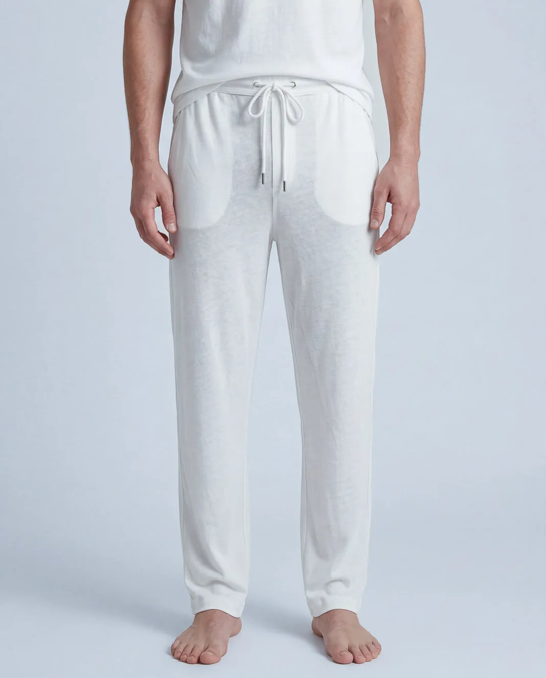 Pantalon Blanc en Coton / Lin