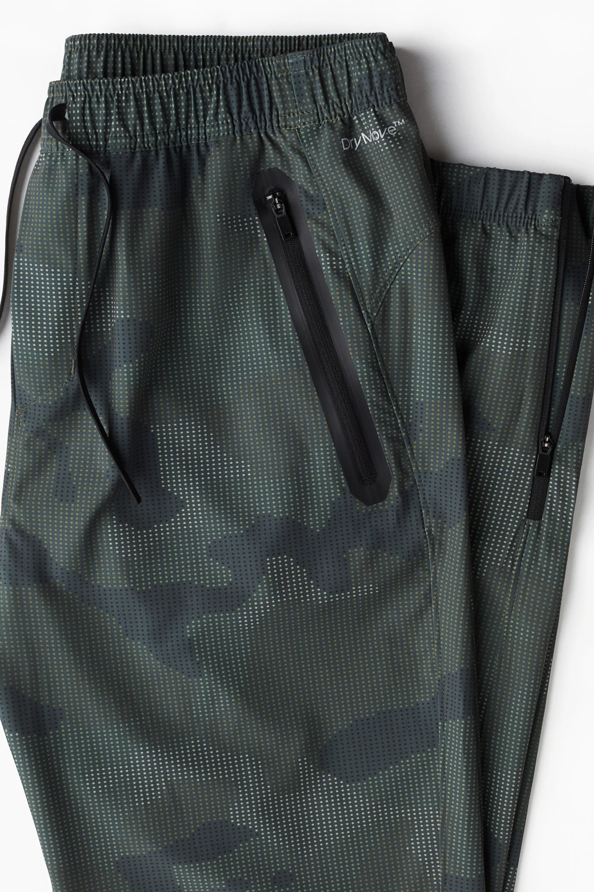 Pantalon jogger de sport Regular Fit DryMove™ - Vert foncé/motif