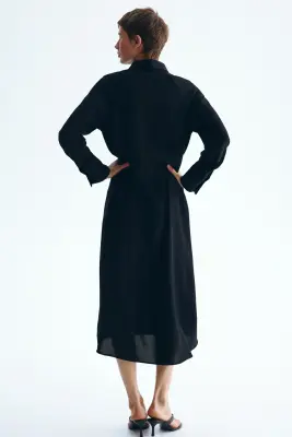 Robe chemise - Noir — photo 3