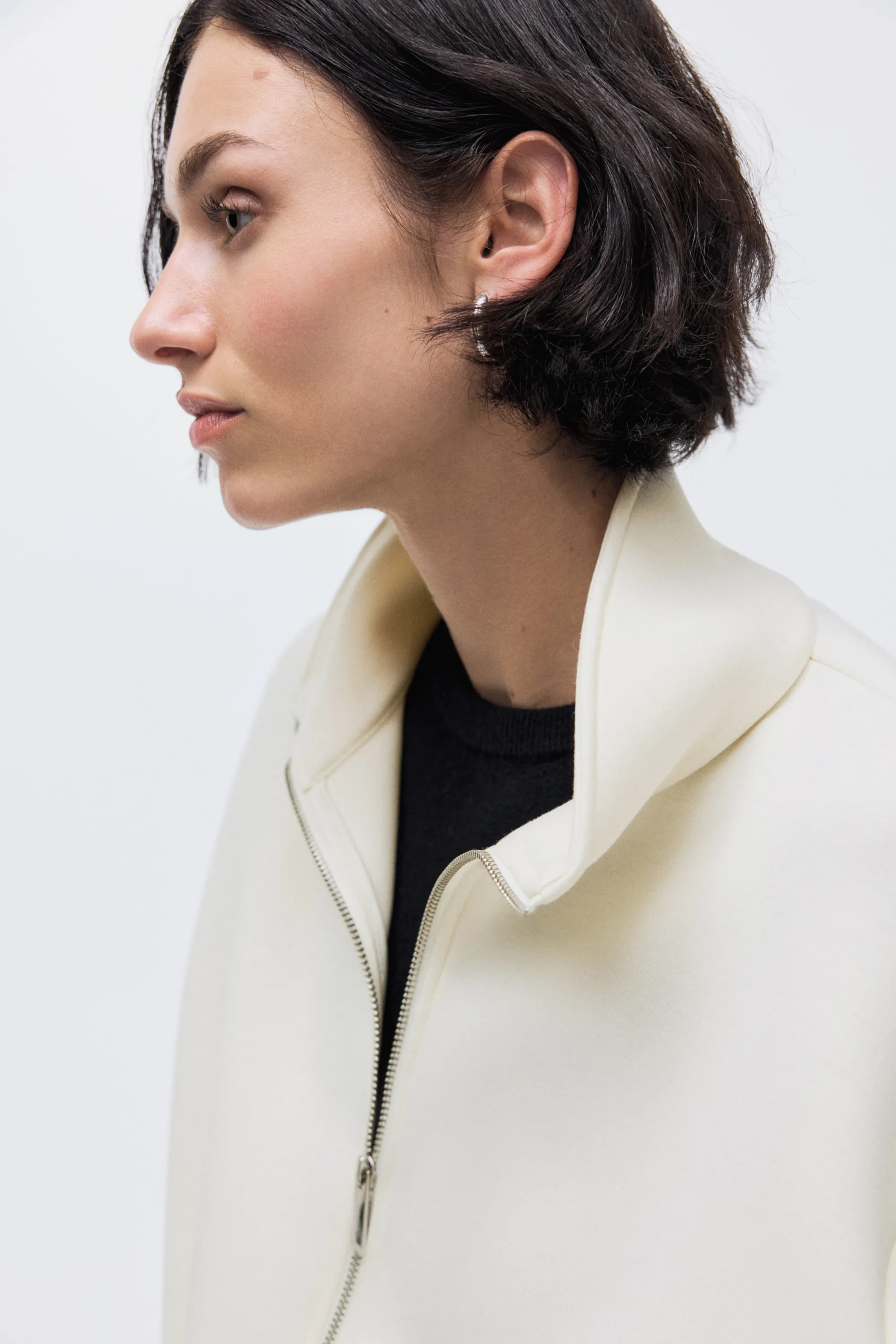 Veste en scuba - Crème