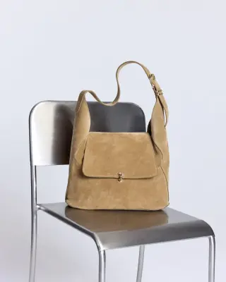 Sac Gala croûte de cuir kaki — photo 5