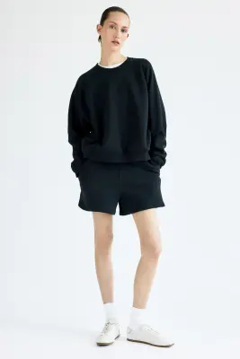 Sweat en coton - Noir — photo 1