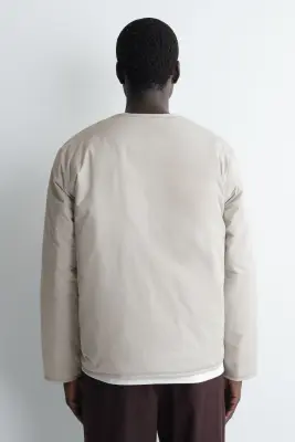 VESTE MATELASSÉE RÉVERSIBLE - GRIS CLAIR — photo 5
