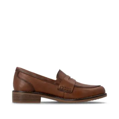 Mocassins Remonte D0F05-24 Marron - Cuir Lisse Talon Plat Grande Pointure Femme — photo 3