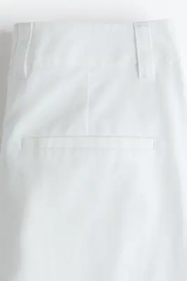 Pantalon chic en coton - Blanc — photo 3