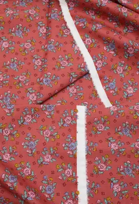 Coupon 3 m en coton fleuri — photo 5