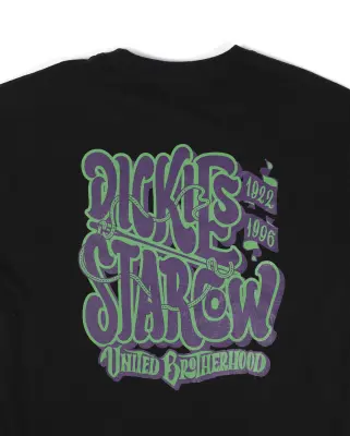 X Starcow Clancy Heavyweight SS Tee Black Purple — photo 2