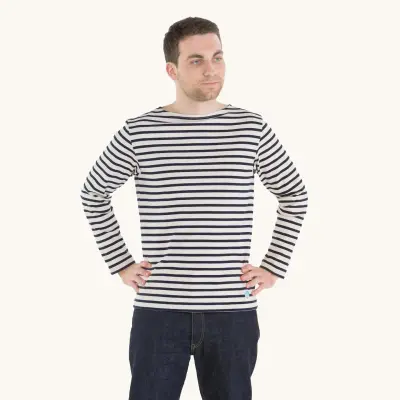 Marinière Ecru / marine mixte — photo 1