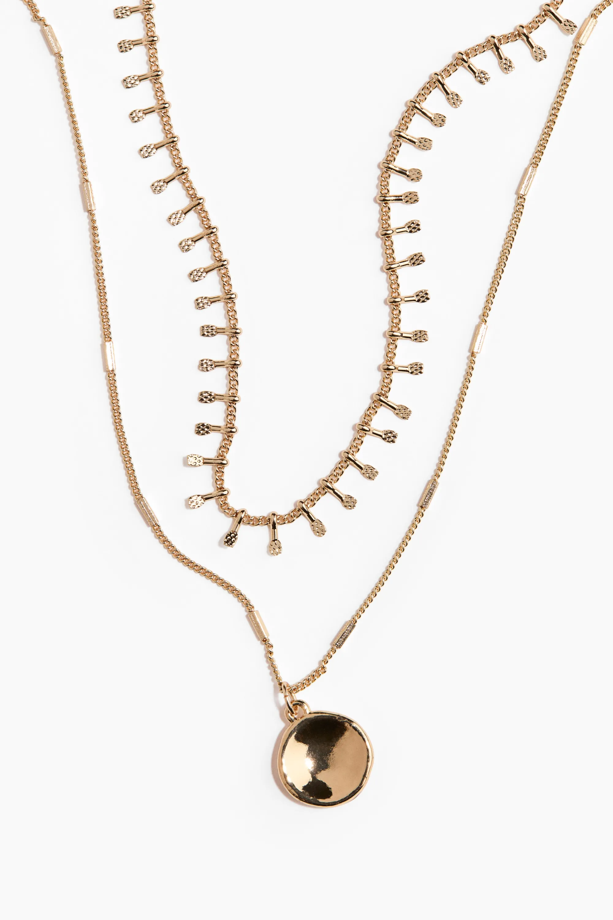Collier à deux rangs - Doré