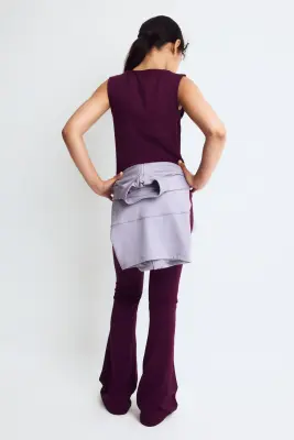 Legging de sport évasé DryMove™ - Prune lilas — photo 2