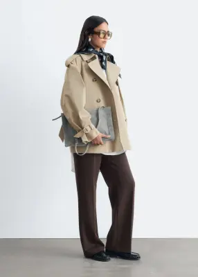 Trench-coat court - Beige — photo 4