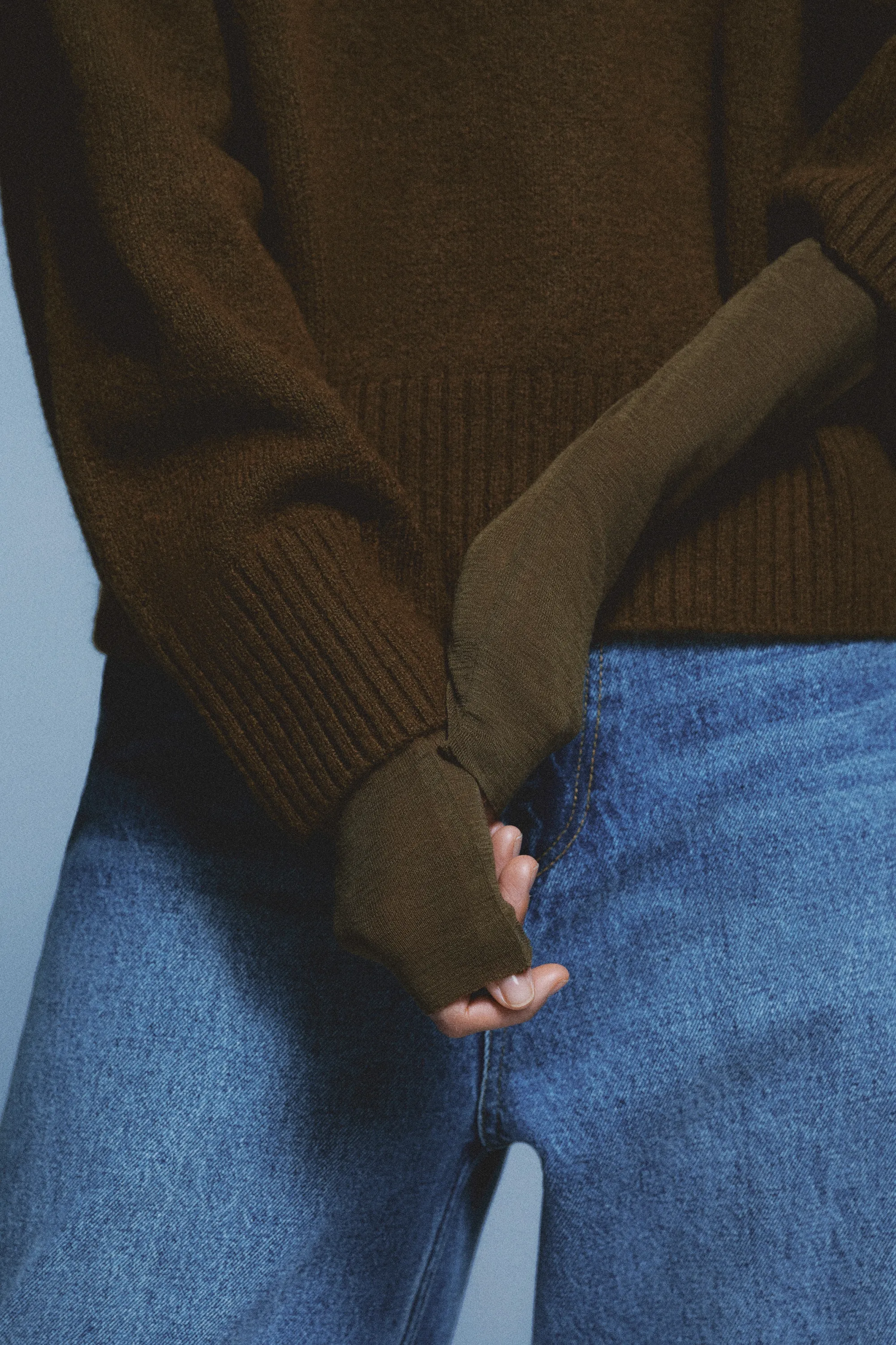 Pull oversize - Marron foncé