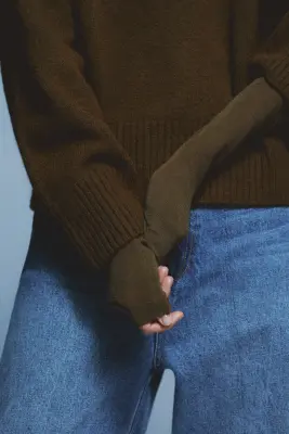 Pull oversize - Marron foncé — photo 1