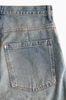 Short Baggy Barrel en denim - Bleu denim ancien — photo 5