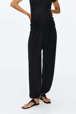 MAMA Pantalon ballon avec taille élastique - Noir — photo 1
