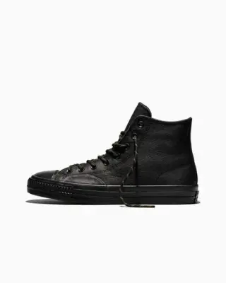chaussure converse cons ctas hi pro leather – Black/Yellow/Total Eclipse — photo 2