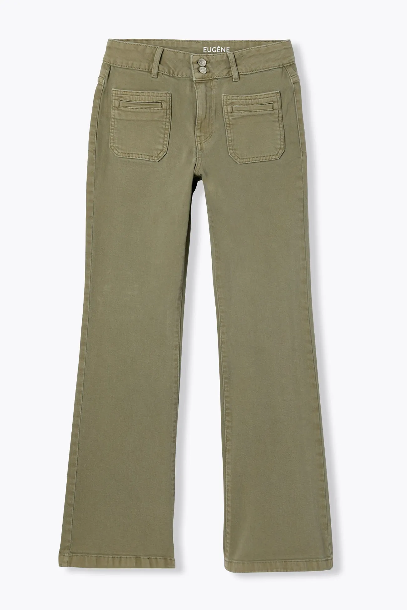 EUGENE pantalon bootcut toile