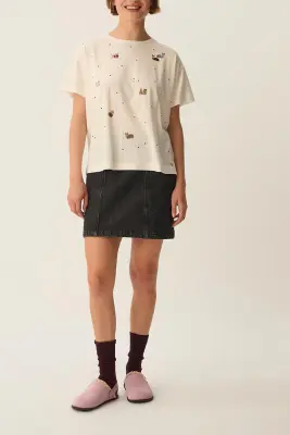 Tee-shirt Fanelie Ecru — photo 3