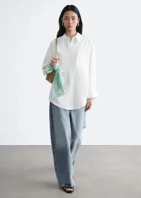 Chemise en coton - Blanc — photo 4