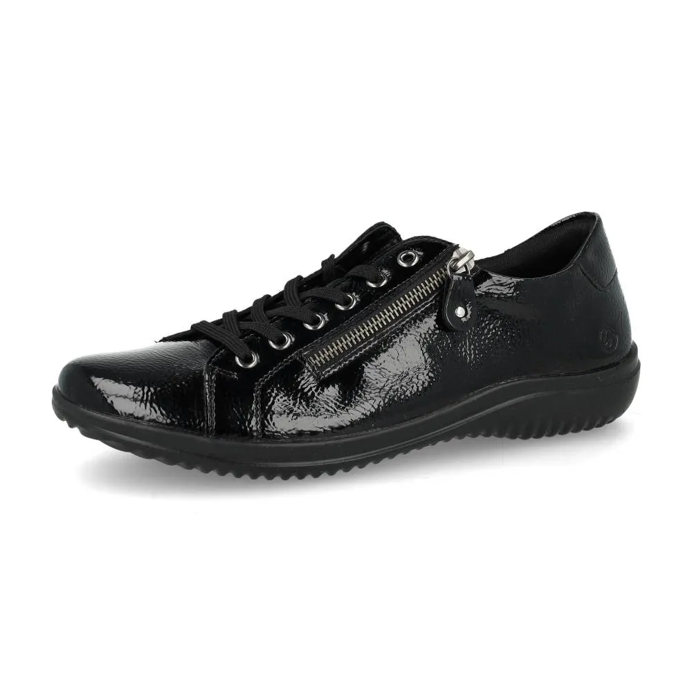 Baskets Remonte D1E03-01 Noires - Lacets Grande Pointure Femme