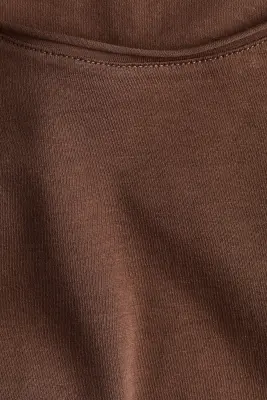 T-shirt à bords roulottés - Marron — photo 3