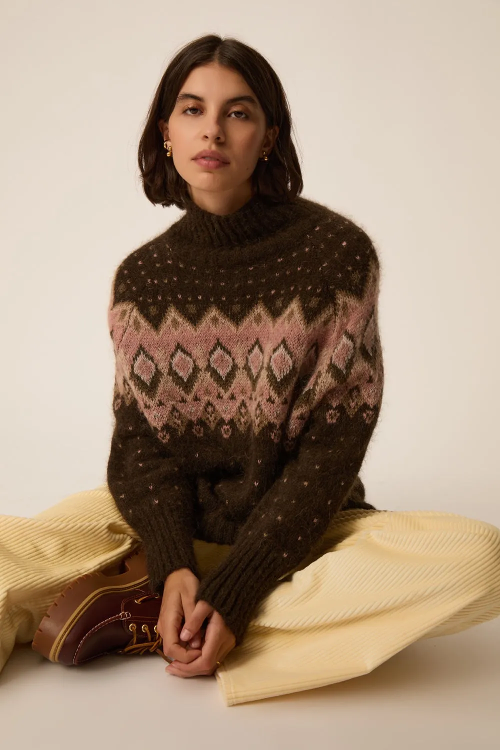 Pull Dan Jacquard Ourson