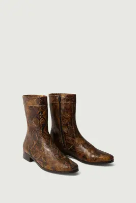 BOTTINES ÉCAILLE PYTHON — photo 3