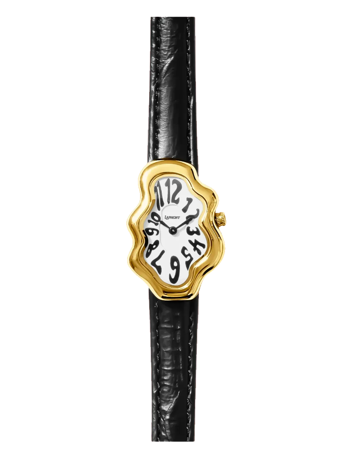 LAPHONT MIRAGE WATCH GOLD BLACK STRAP