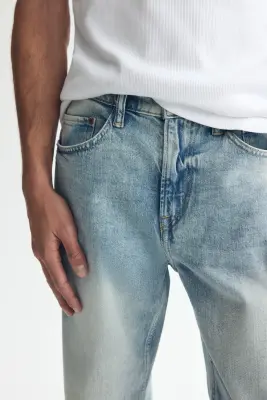 Tapered Jeans - Bleu denim clair — photo 1