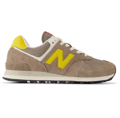 NEW BALANCE U574 Taupe Jaune — photo 2