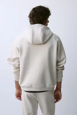 Veste de sport zippée à capuche DryMove™ - Taupe clair — photo 3