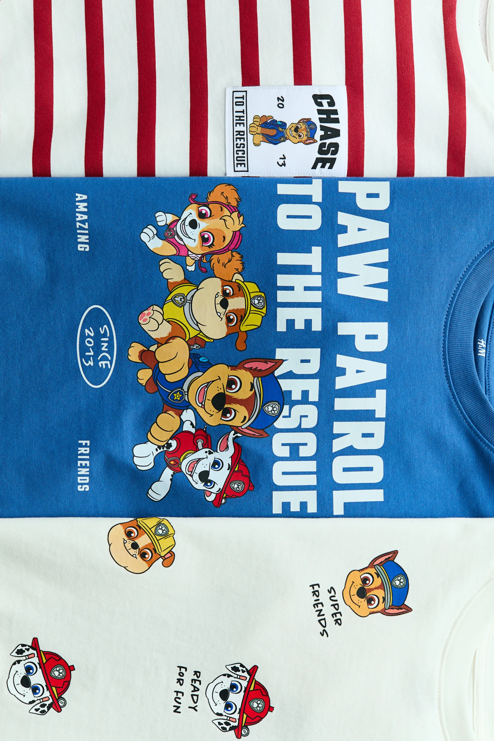 Lot de 3 T-shirts imprimés - Crème/La Pat' Patrouille